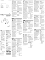 Sony MUC-M12SM1 Návod k obsluze