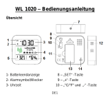 Technoline WL 1020 Uživatelský manuál
