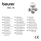 Beurer MG 16 Návod k obsluze