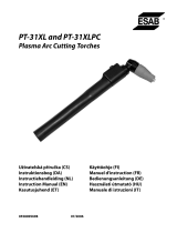 ESAB PT-31XL and PT-31XLPC Plasma Arc Cutting Torches Uživatelský manuál