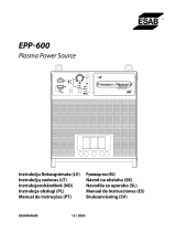 ESAB EPP-600 Plasma Power Source Uživatelský manuál