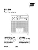 ESAB EPP-400 Plasma Power Source Uživatelský manuál