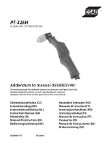 ESAB PT-32EH Plasma Arc Cutting Torches Uživatelský manuál
