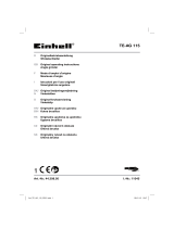 EINHELL TE-AG 115 Uživatelský manuál