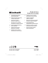 EINHELL TE-AG 18/115 Li Kit Uživatelský manuál