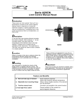 Johnson Controls A25CN Series Manual Reset