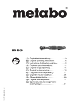 Metabo RS 4000 Operativní instrukce