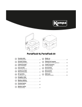 Dometic Kampa Portaflush 10, Portaflush 20 Operativní instrukce