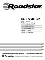 Roadstar CLR-725BT/BK Uživatelský manuál