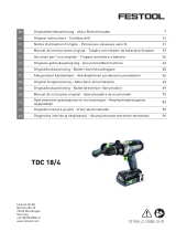 Festool TDC 18/4 5,2/4,0 I-Plus-SCA Operativní instrukce