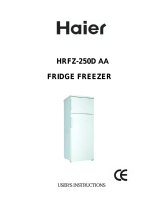 Haier HRFZ-250D Uživatelský manuál