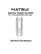 Matsui MAT 102MR Uživatelský manuál