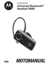 Motorola H680 - Headset - Over-the-ear Uživatelský manuál