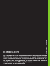 Motorola BLUETOOTH T305 PORTABLE HANDS-FREE SPEAKER Uživatelský manuál