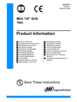 Ingersoll-Rand 7804 Uživatelský manuál