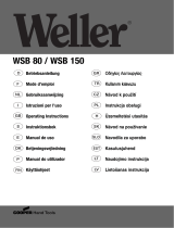 Weller WSB 80 Operating Instructions Manual
