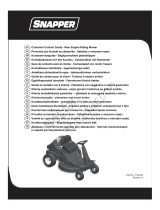 Simplicity REAR ENGINE RIDER CE, SNAPPER Uživatelská příručka