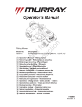 Simplicity MULTI-LANGUAGE OPERATOR'S MANUAL, MURRAY RIDING MOWER 15.5HP 42" Uživatelský manuál