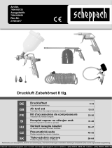 Scheppach Druckluft Werkzeugset, 8-teilig Uživatelský manuál