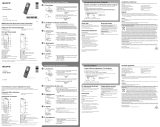 Sony ICD-PX240 Rychlý návod