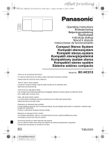Panasonic SCHC212EG Operativní instrukce
