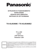 Panasonic TX43JS360E Operativní instrukce