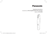 Panasonic ERGK80 Operativní instrukce