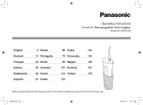 Panasonic EWDJ40 Operativní instrukce