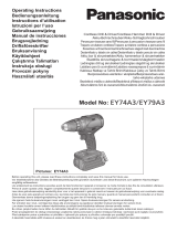 Panasonic EY79A3 Operativní instrukce