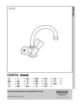 GROHE COSTA trend Uživatelský manuál