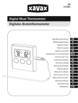 Xavax Digital Meat Thermometer Uživatelský manuál