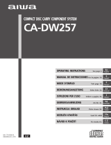 Aiwa CA-DW257 EZS Uživatelský manuál