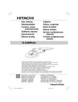 Hitachi G 23MRUA Uživatelský manuál