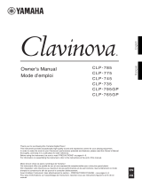 Yamaha Clavinova Digital Piano Uživatelský manuál