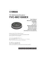 Yamaha YVC-MIC1000EX Uživatelský manuál