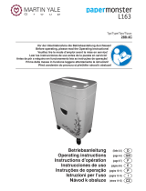 Martin Yale PAPERMONSTER L163 Operating Instructions Manual