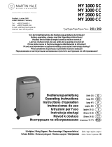 Martin Yale MY 1000 SC Operating Instructions Manual