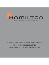 Hamilton Automatic and Quartz Chronograph Uživatelský manuál