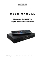 Maximum T-1300 FTA Uživatelský manuál