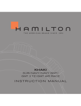 Hamilton Watch Khaki NAVY GMT Uživatelský manuál