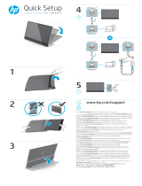 HP E14 G4 Portable Monitor Rychlý návod