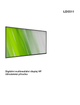 HP LD5511 55-inch Large Format Display Uživatelský manuál