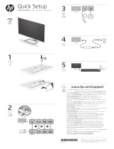 HP M27fwa FHD Monitor Rychlý návod