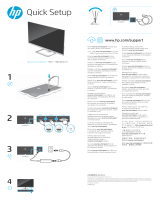 HP Value 32-inch Displays Rychlý návod