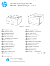 HP LaserJet Managed E40040 series instalační příručka