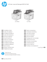 HP Color LaserJet Managed MFP E57540 series instalační příručka