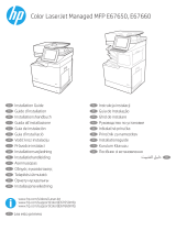 HP Color LaserJet Managed MFP E67650 series instalační příručka