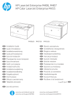 HP LaserJet Enterprise M406 series instalační příručka