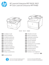 HP Color LaserJet Enterprise MFP M480 series instalační příručka