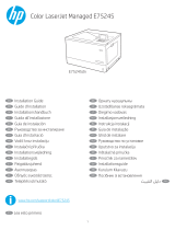 HP Color LaserJet Managed E75245 Printer series instalační příručka